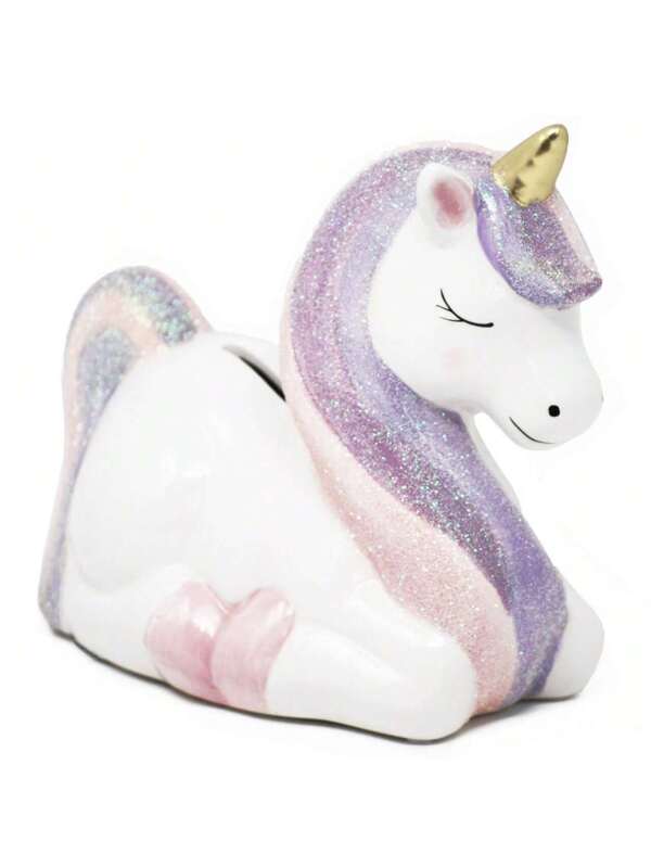 Ceramic Unicorn Piggy Bank Gifts For Girls White