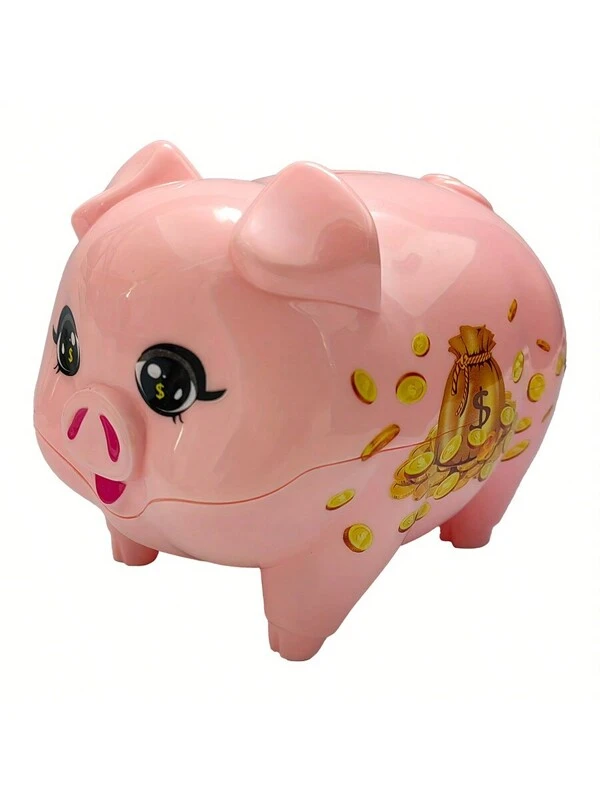 Piggy Bank Cute Money Saving Box Perfect For Coins & Cash Storage Ideal Home Decor Gifts,Birthday Gift Christmas Gift Multicolor