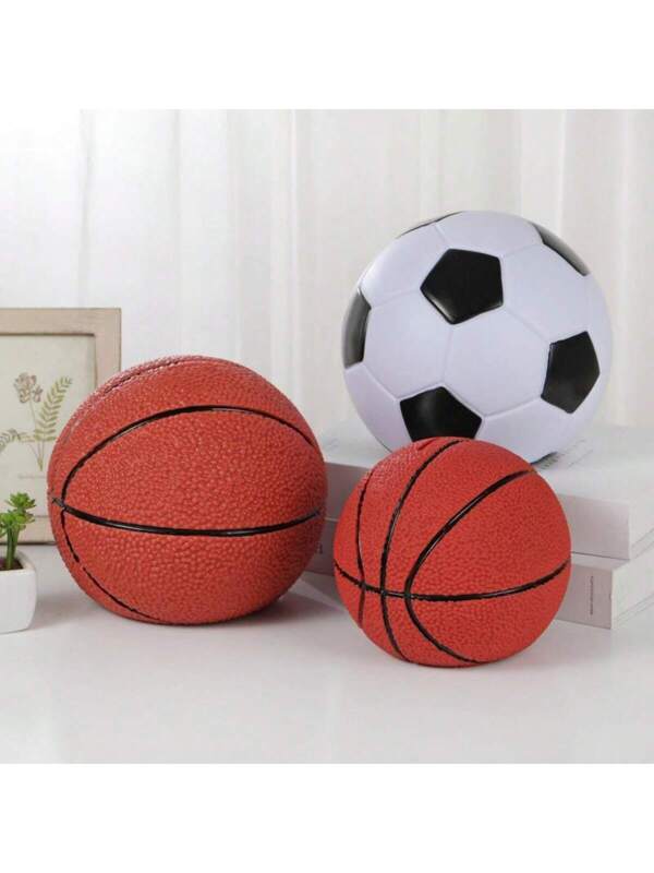 Wholesale Creative Football Piggy Bank, Basketball Ceramic Coin Bank, Scratch-Resistant Savings Jar Gift For Students And Home Decor Multicolor