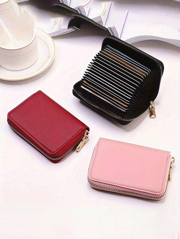 Trendy Simple Card Holder, Organ Multi-Card Slots Card Case, Perfect Card Bag For Daily Use For Fall Home Decor Multicolor